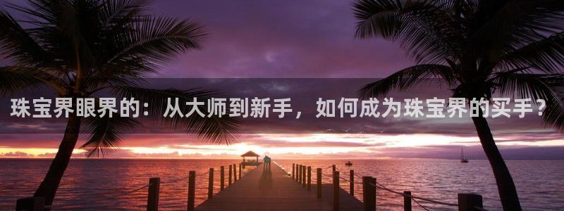 新宝5网站：珠宝界眼界的：从大师到新手，如何成为珠宝界的买手？