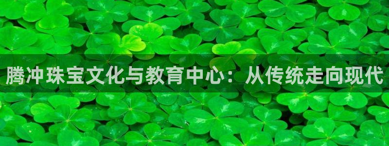 新宝5黑：腾冲珠宝文化与教育中心：从传统走向现代