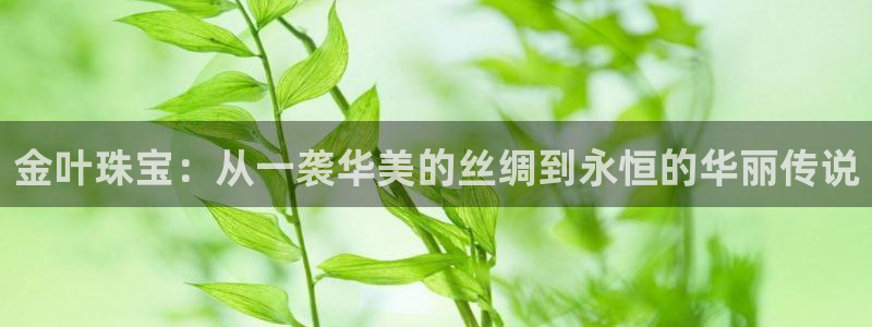 新宝5官网：金叶珠宝：从一袭华美的丝绸到永恒的华丽传说