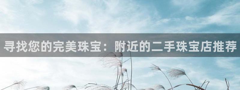 新宝5代理：寻找您的完美珠宝：附近的二手珠宝店推荐