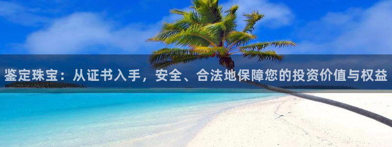 新宝5登录入口网址：鉴定珠宝：从证书入手，安全、合法地保障您的投资价值与权益