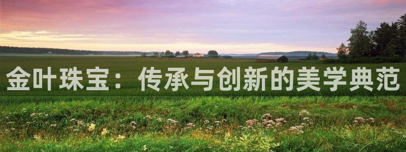 新宝5平台登录下载软件：金叶珠宝：传承与创新的美学典范