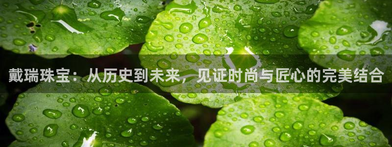 新宝5玩法：戴瑞珠宝：从历史到未来，见证时尚与匠心的完美结合