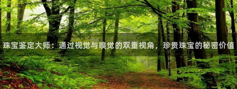 新宝5测登录：珠宝鉴定大师：通过视觉与嗅觉的双重视角，珍贵珠宝的秘密价值