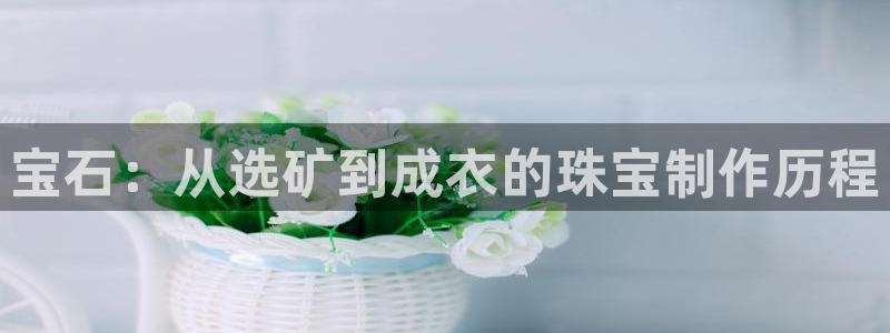 新宝5电脑：宝石：从选矿到成衣的珠宝制作历程